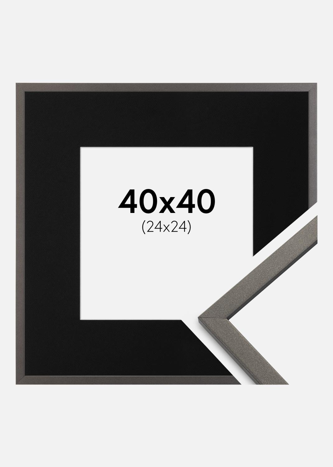 Product Image for Cadre Edsbyn Graphite 40x40 cm - Passe-partout Noir 25x25 cm