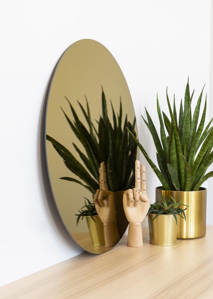 KAILA Miroir rond Gold diamètre 60 cm