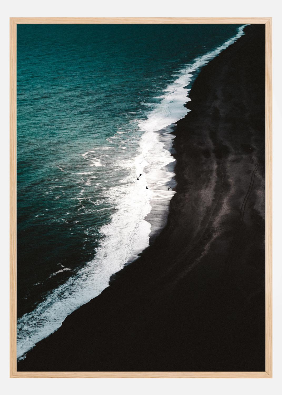 Product Image for Black Beach Poster (21x29,7 cm (A4))
