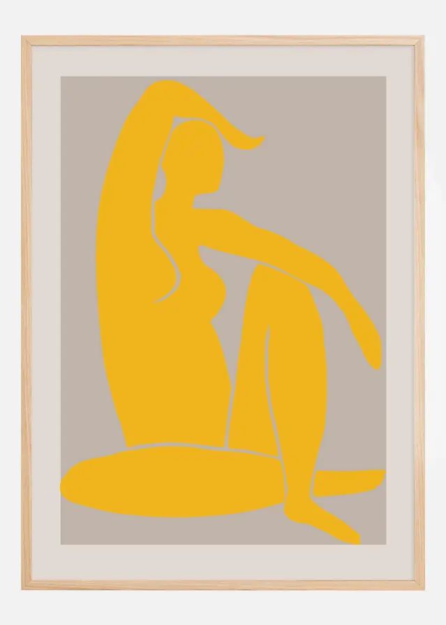 Yellow Figure Poster