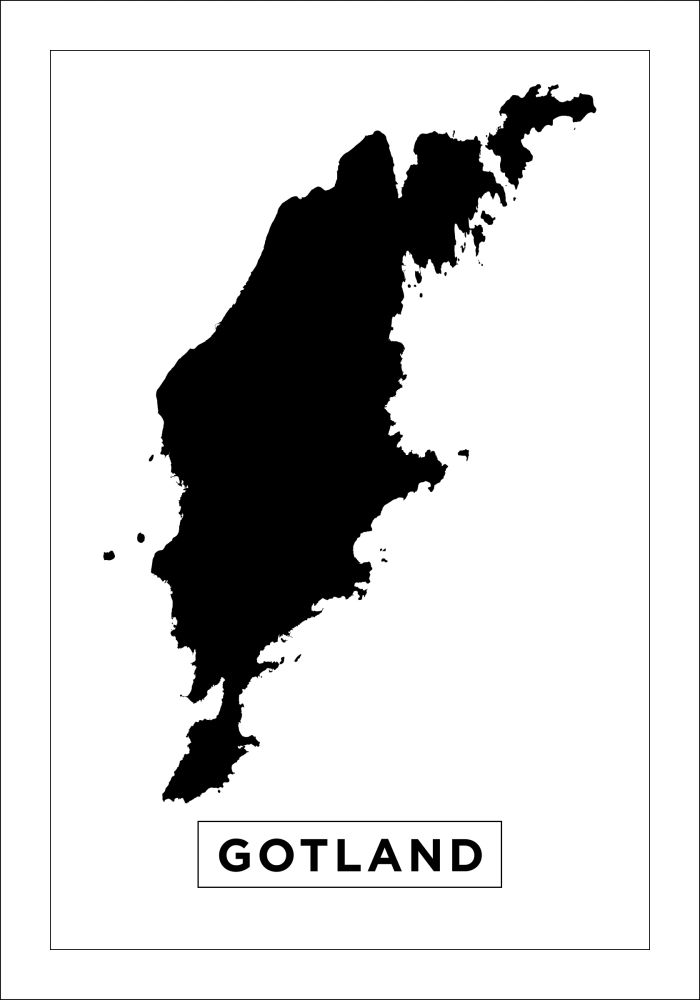 Map - Gotland - White