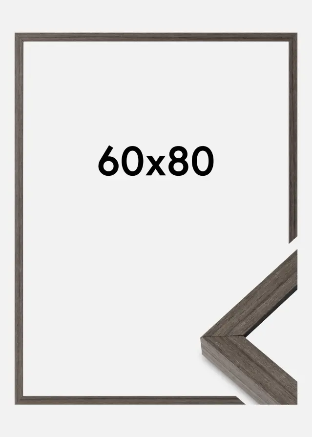 Cadre Hermes Verre acrylique Grey Oak 60x80 cm