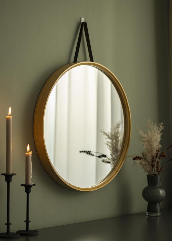 Miroir Bambou diamètre 60 cm