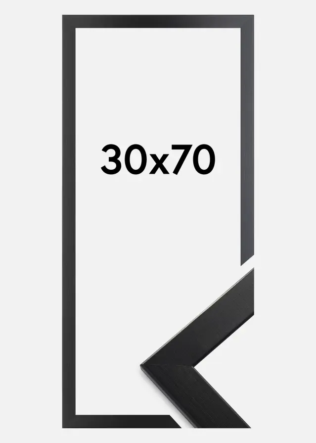 Cadre Trendline Verre acrylique Noir 30x70 cm