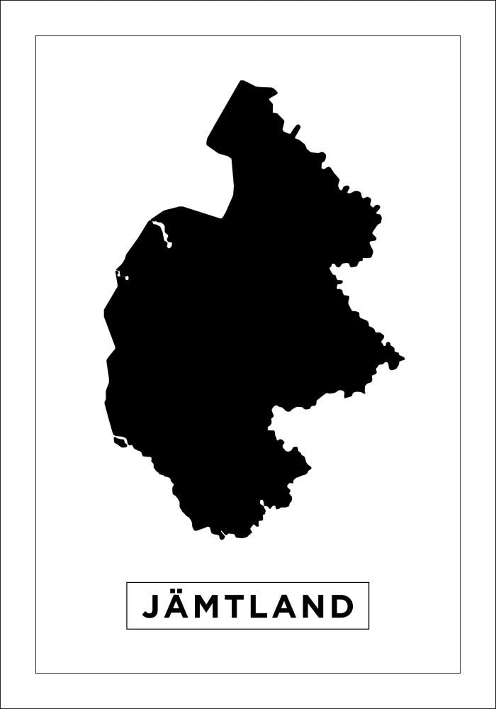 Map - Jämtland - White