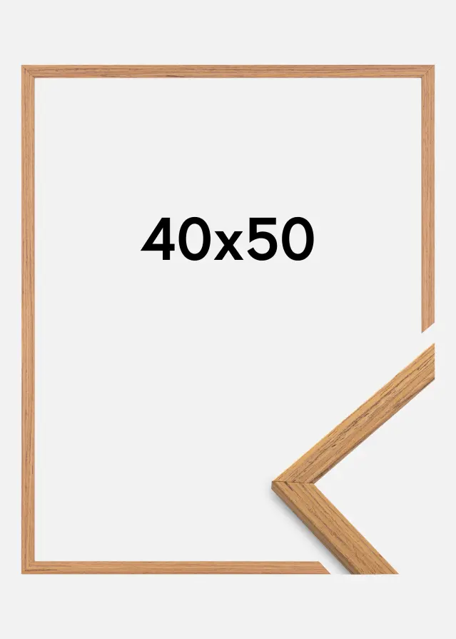 Cadre Edsbyn Verre Acrylique Teck 40x50 cm