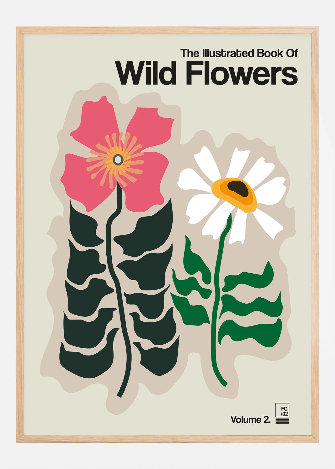 Product Image for The Illustrated Book Of Wild Flowers Vol.2 Grey Poster (70x100 cm)