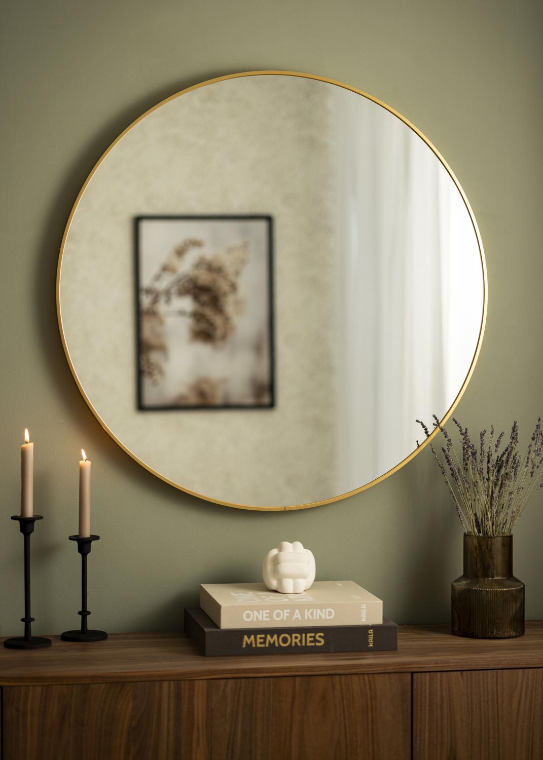 Product Image for KAILA Miroir rond Edge Gold diamètre 90 cm