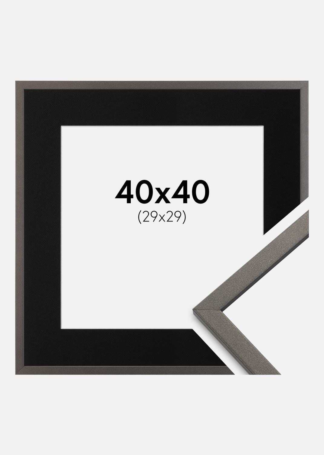 Product Image for Cadre Edsbyn Graphite 40x40 cm - Passe-partout Noir 30x30 cm