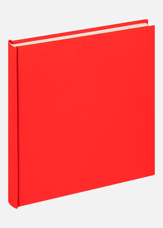 Cloth Album Rouge - 22,5x24 cm (40 Pages blanches / 20 Feuilles)