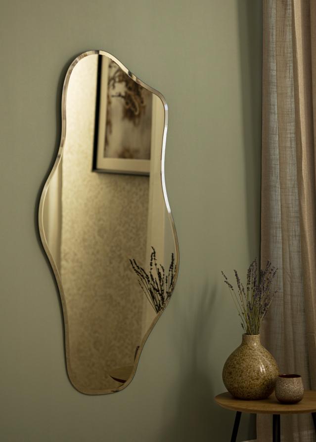 Miroir Wave Gold 55x110 cm