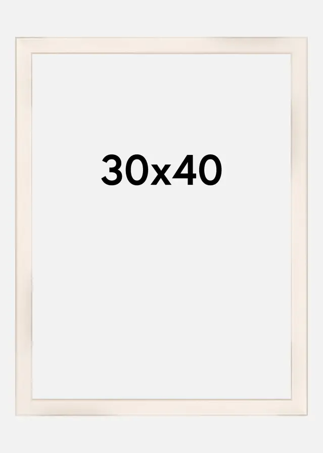 Cadre Liv Verre Acrylique Blanc 30x40 cm