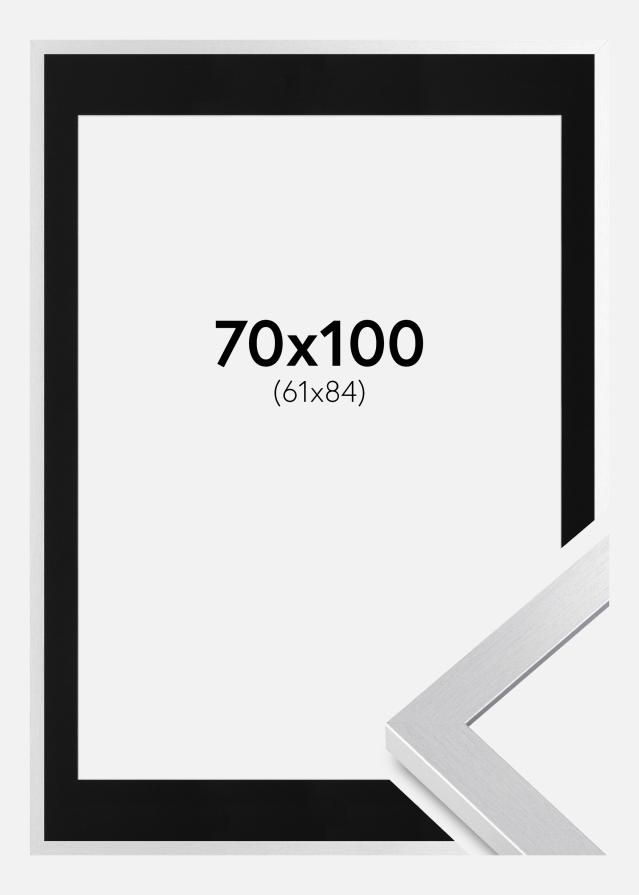 Cadre Selection Argent 70x100 cm - Passe-partout Noir 62x85 cm