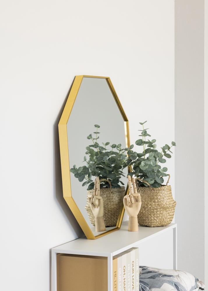 KAILA Miroir Octagon Or diamètre 70 cm