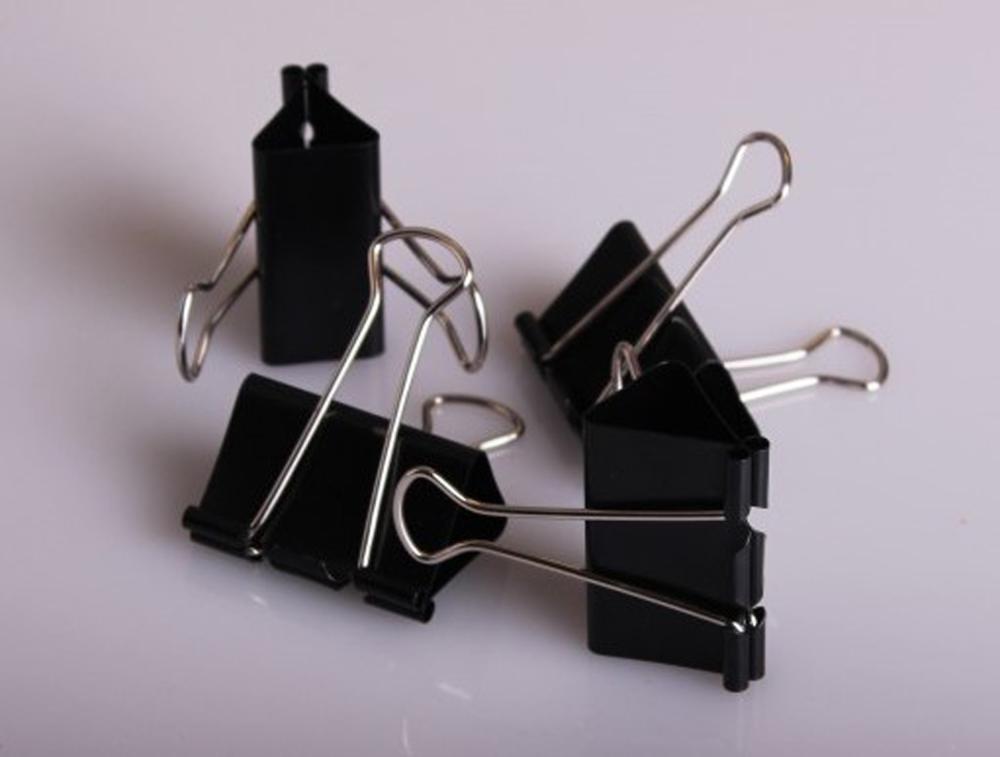 Pinces pour poster 32 mm Noir - 4 unités