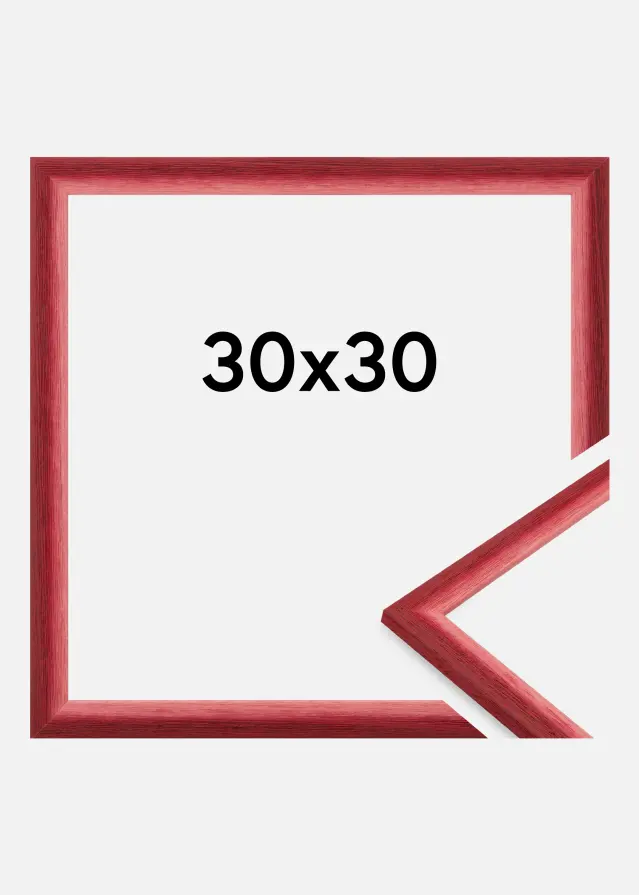 Cadre Cornwall Verre Acrylique Rouge Foncé 30x30 cm