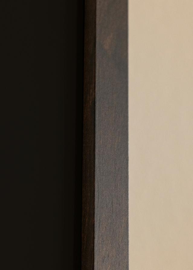 Cadre Trendy Noyer 45x60 cm - Passe-partout Noir 30x45 cm