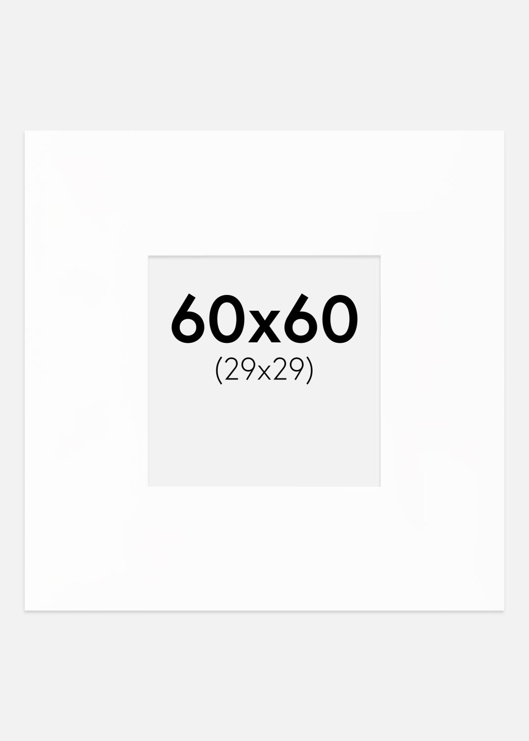 Product Image for Passe-partout XXL Standard Blanc (noyau blanc) 60x60 cm (29x29)