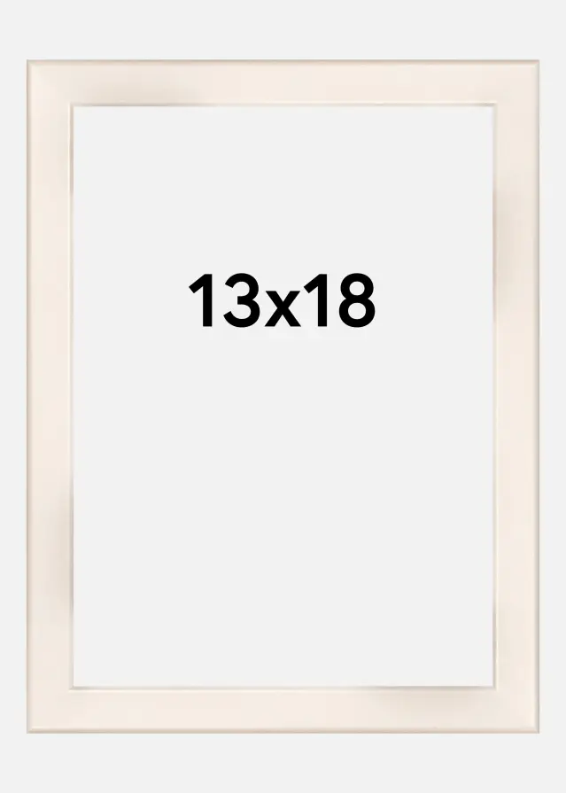 Cadre Liv Verre Acrylique Blanc 13x18 cm
