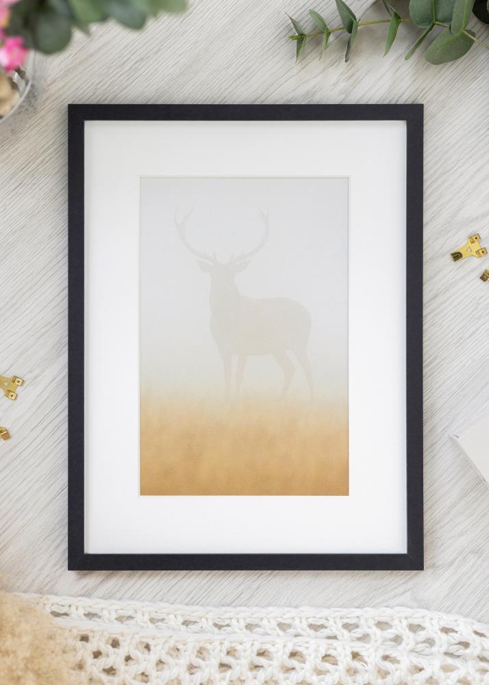 Cadre Trendy Verre acrylique Noir 15x30 cm