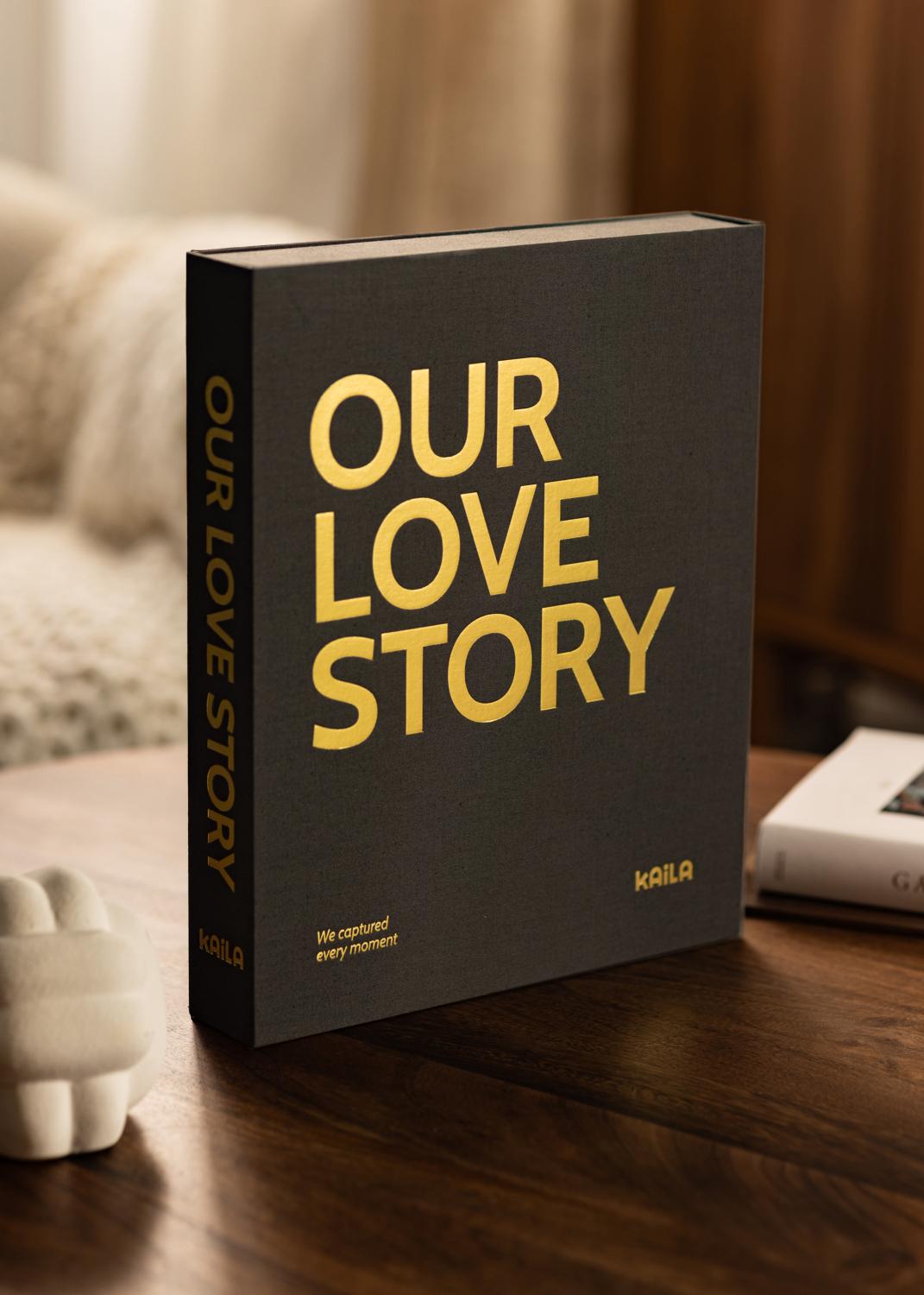 Product Image for KAILA OUR LOVE STORY Black - Coffee Table Photo Album (60 Pages Noires)