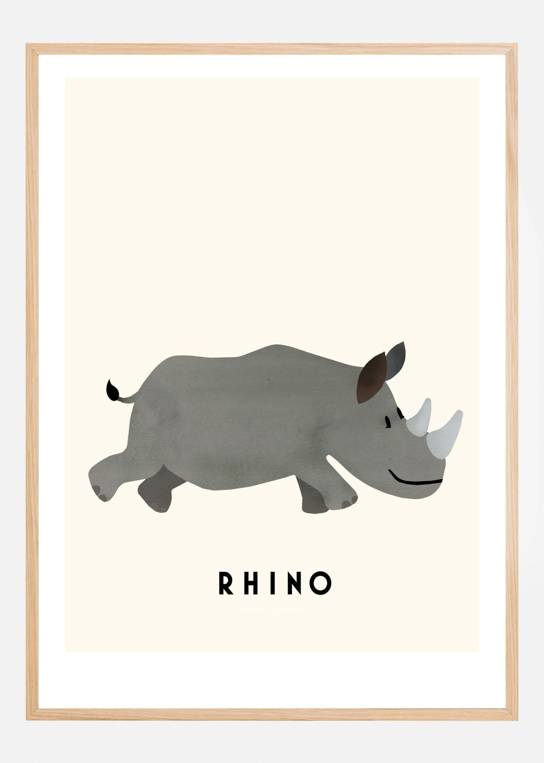 Product Image for Rhino Poster (21x29.7 cm (A4))