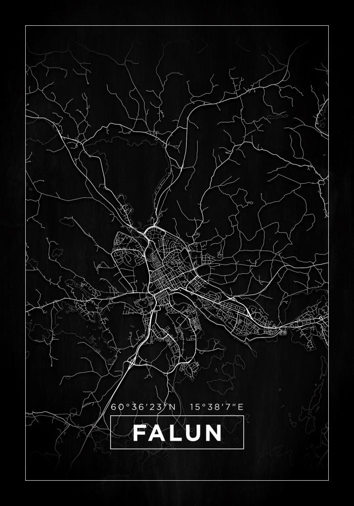 Map - Falun - Black