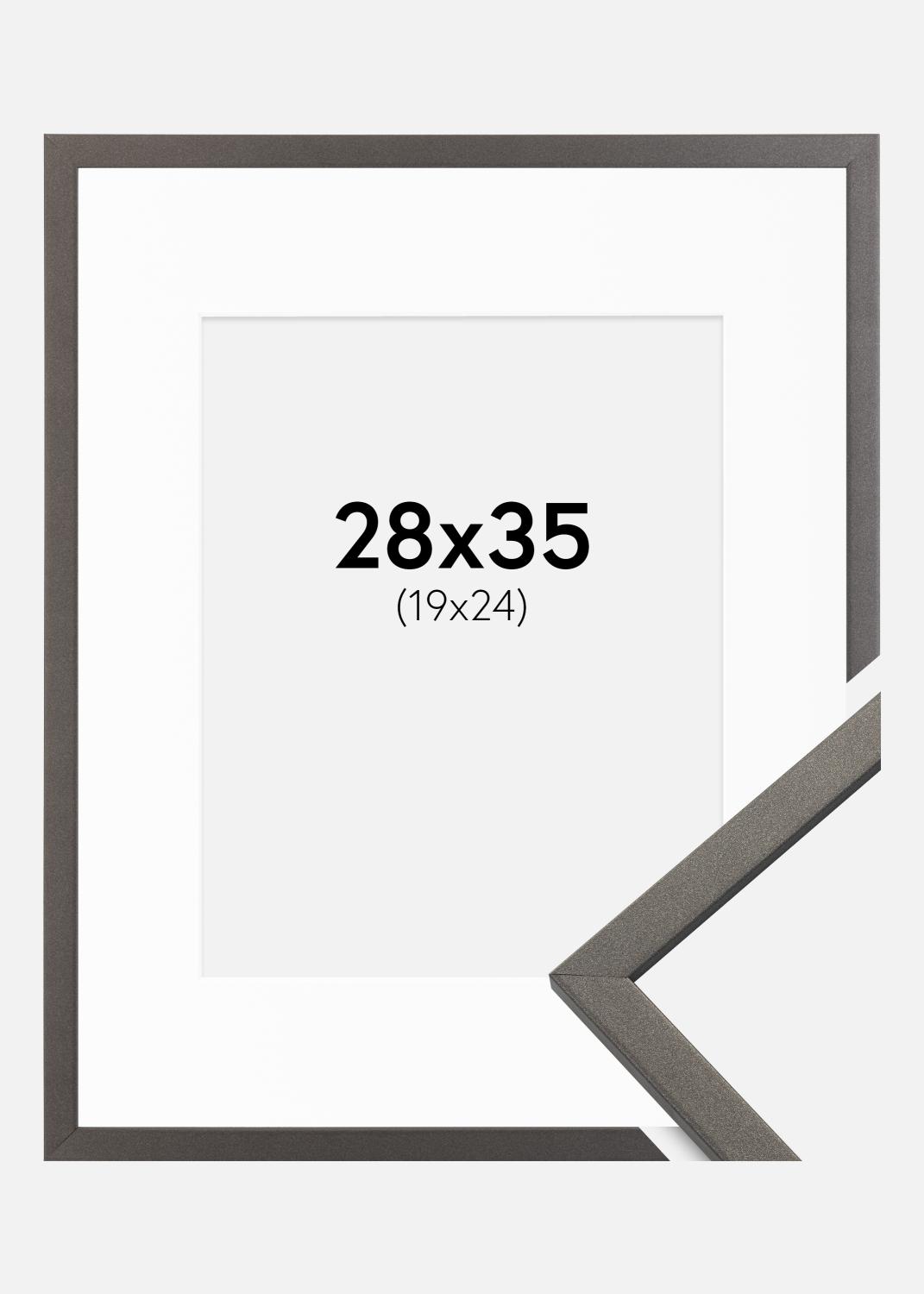 Product Image for Cadre Edsbyn Graphite 28x35 cm - Passe-partout Blanc 20x25 cm