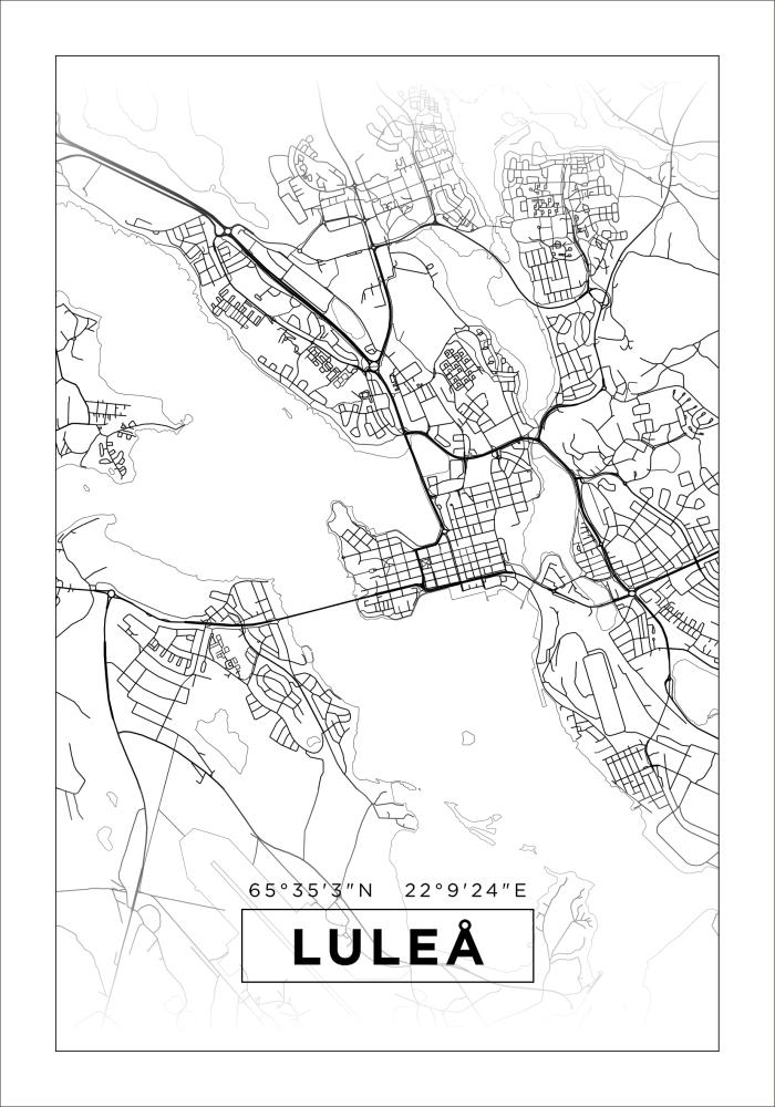 Map - Luleå - White