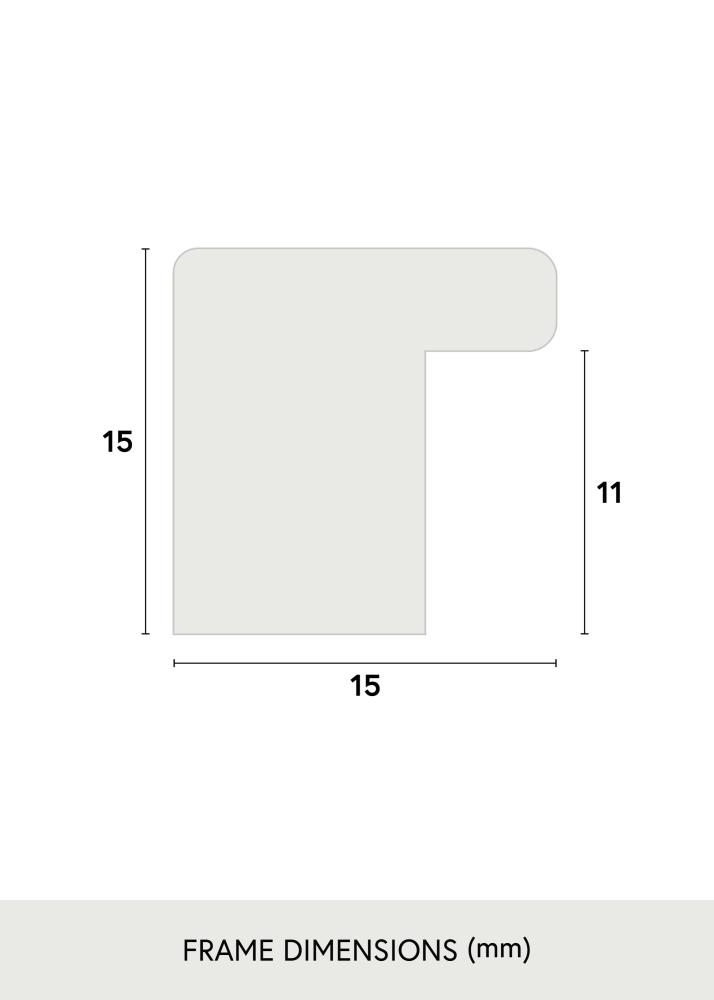 Cadre Vemdalen Verre Acrylique Chêne 14x24 cm