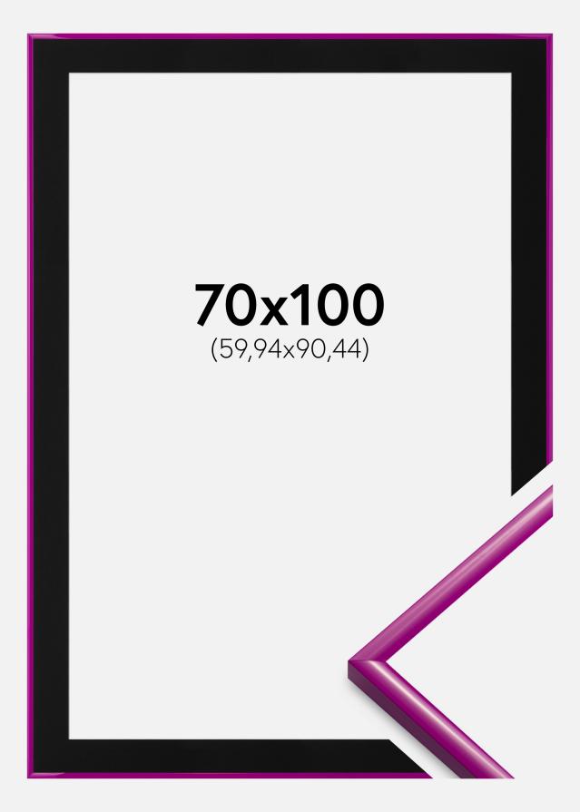 Cadre New Lifestyle Fuchsia 70x100 cm - Passe-partout Noir 24x36 pouces