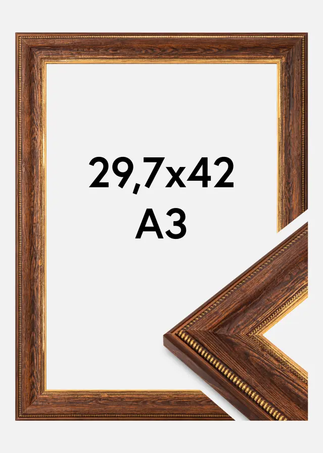 Cadre Fabriano Verre Acrylique Marron 29,7x42 cm (A3)