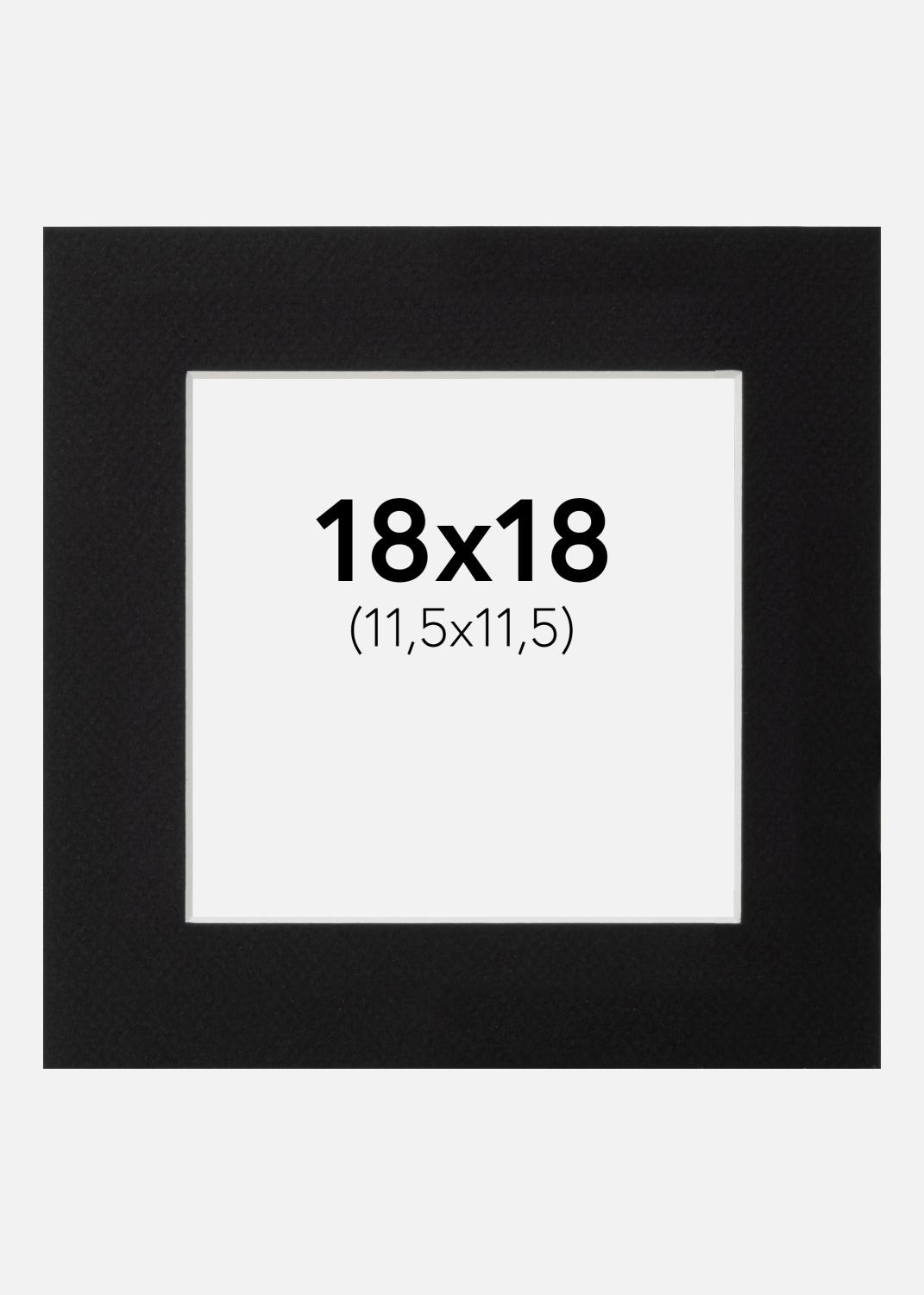 Product Image for Passe-partout Canson Noir (noyau blanc) 18x18 cm (11,5x11,5)