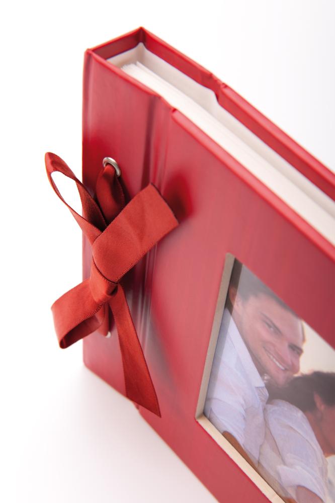 Trendline Albums Photo Rouge - 23,5x16 cm (40 Blanc pages / 20 feuille)