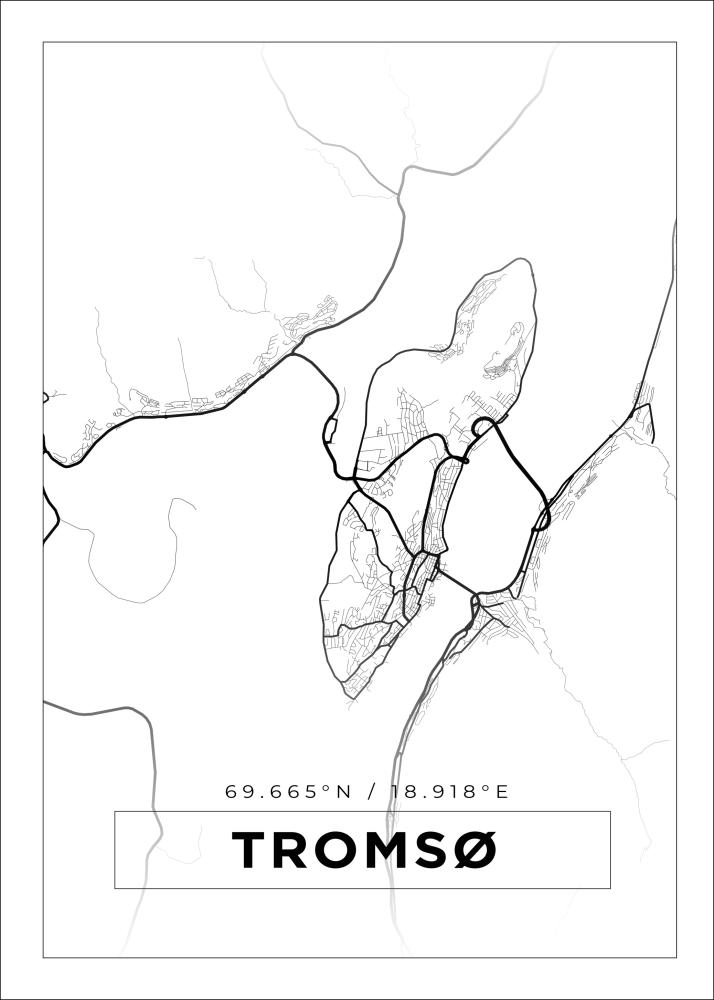 Map - Tromsø - White