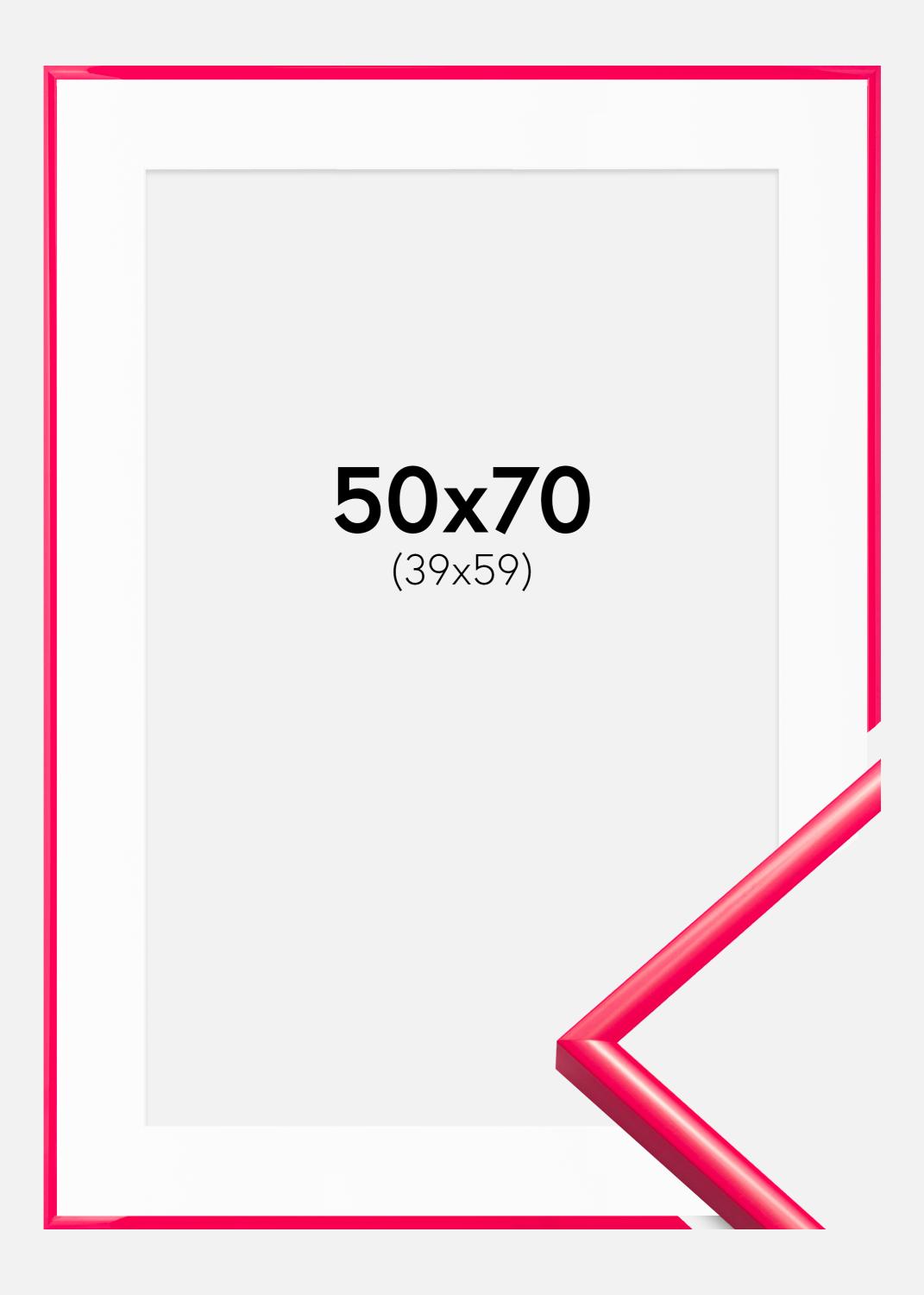 Product Image for Cadre New Lifestyle Hot Pink 50x70 cm - Passe-partout Blanc 40x60 cm