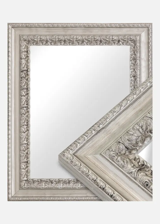 Miroir Drottningholm Argent III - Sur mesure