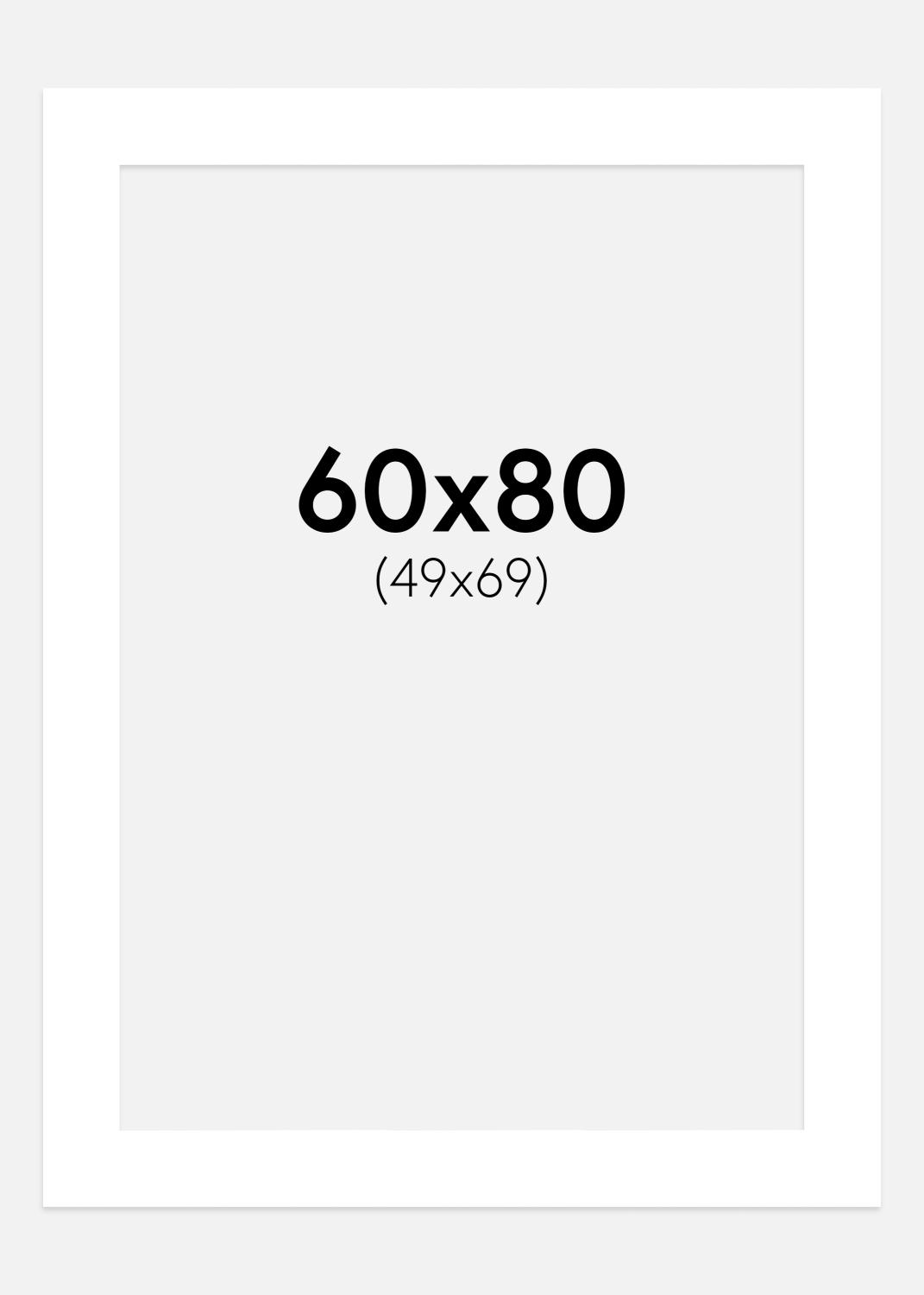 Product Image for Passe-partout Super Blanc (Biseau Blanc) 60x80 cm (49x69 cm)