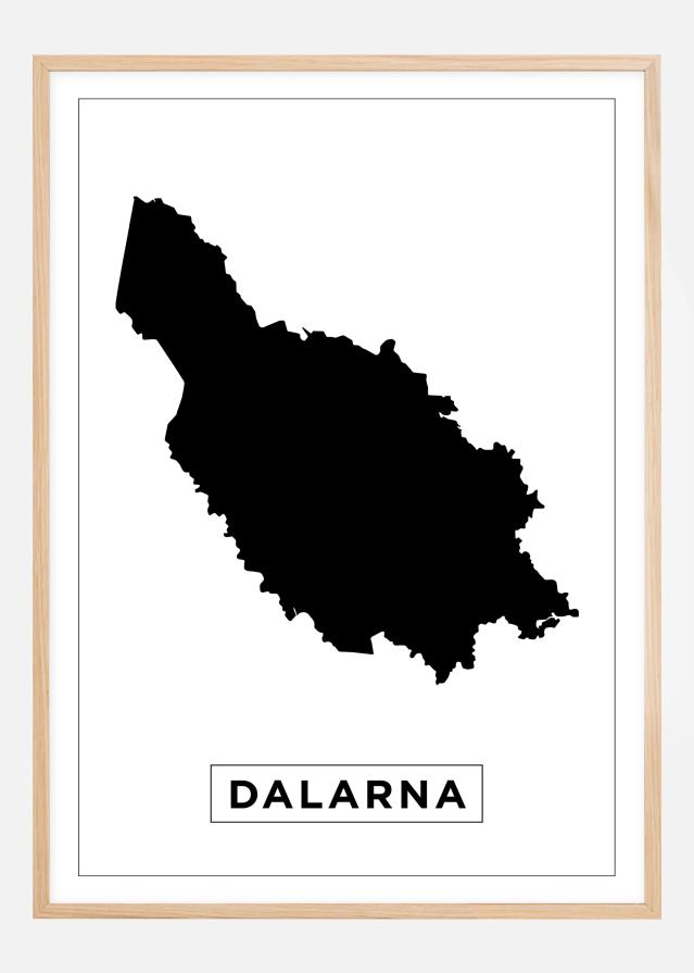 Map - Dalarna - White