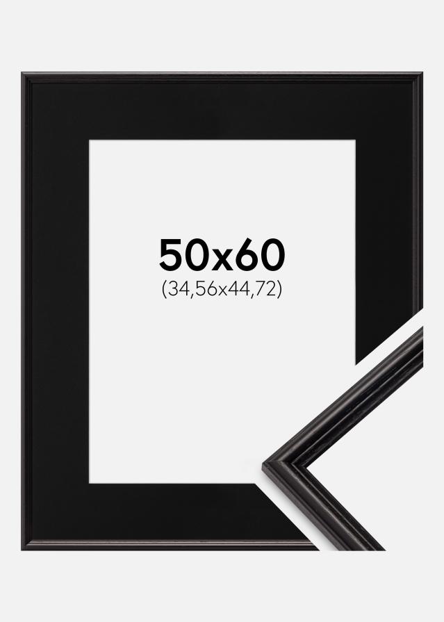 Cadre Horndal Noir 50x60 cm - Passe-partout Noir 14x18 pouces