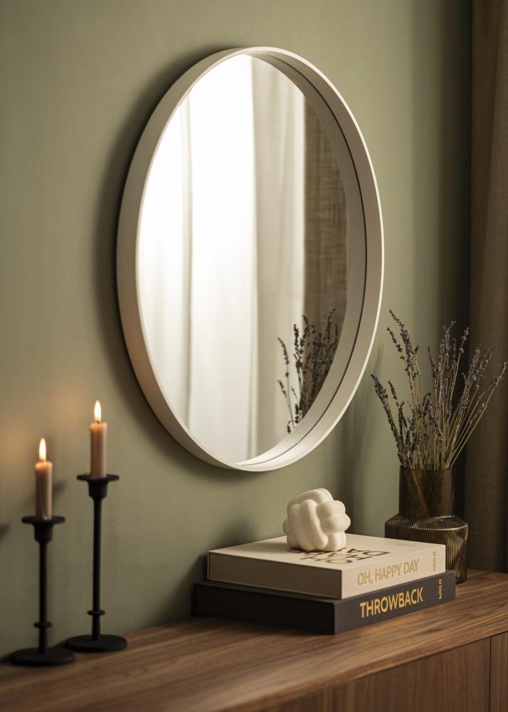 Miroir Reflection Blanc 70 cm Ø