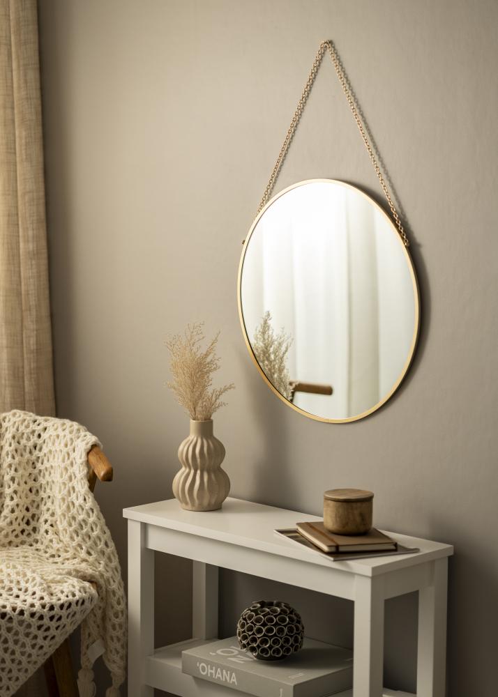 Miroir rond Modern Or 51 cm Ø