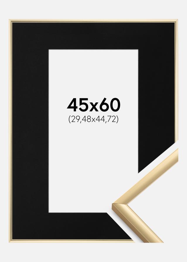 Cadre New Lifestyle Or 45x60 cm - Passe-partout Noir 12x18 pouces