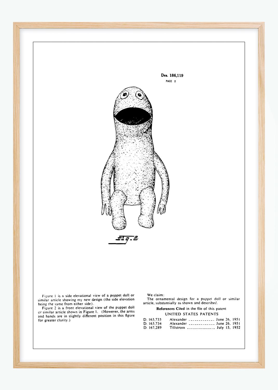 Product Image for Dessin de brevet - Muppets - Kermit II Poster (21x29,7 cm (A4))