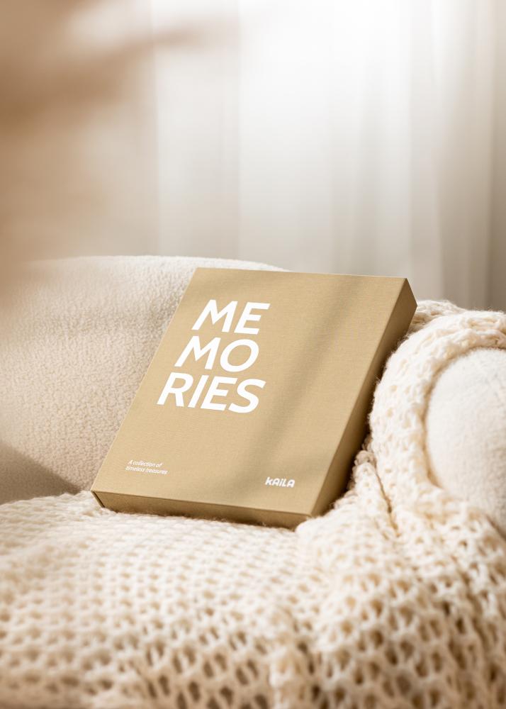 KAILA MEMORIES Vanilla - Coffee Table Photo Album (60 Pages Noires)