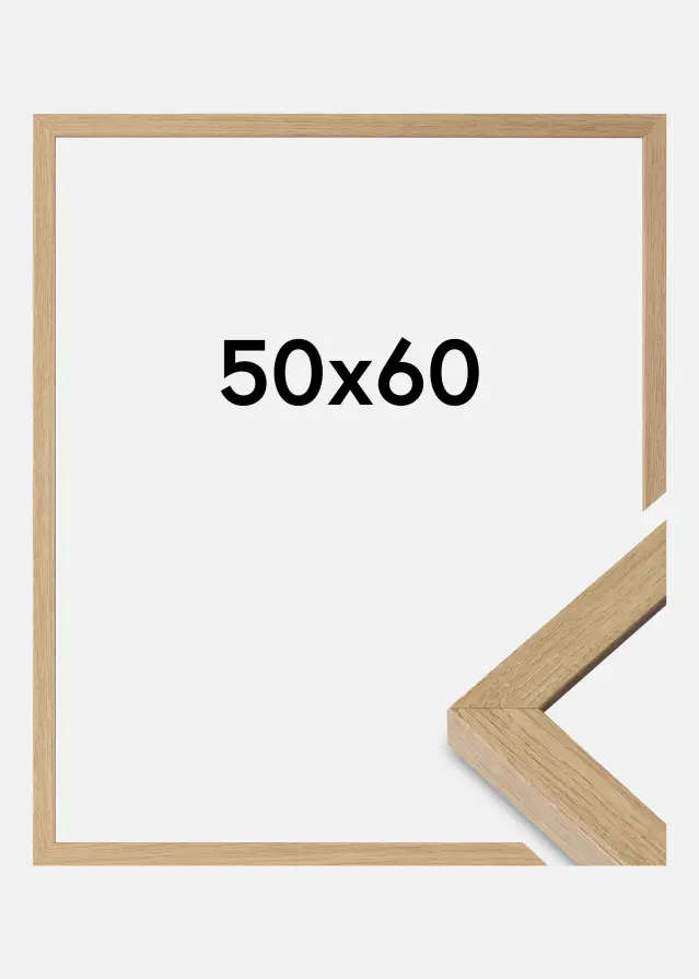 Cadre Hermes Verre acrylique Natural Oak 50x60 cm