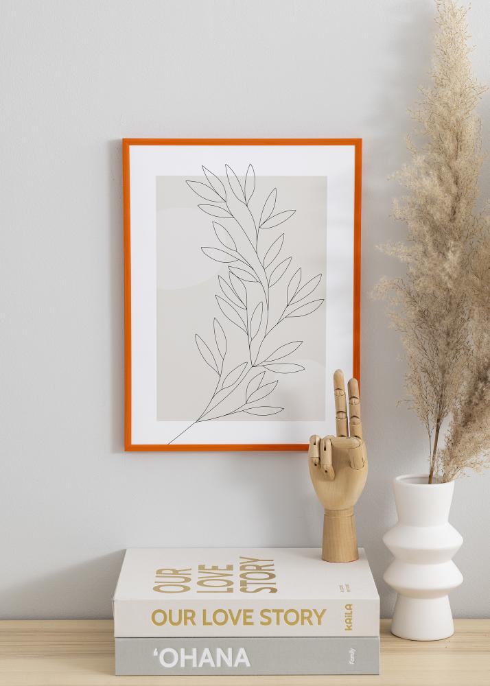 Cadre New Lifestyle Orange 50x70 cm - Passe-partout Blanc 40x60 cm