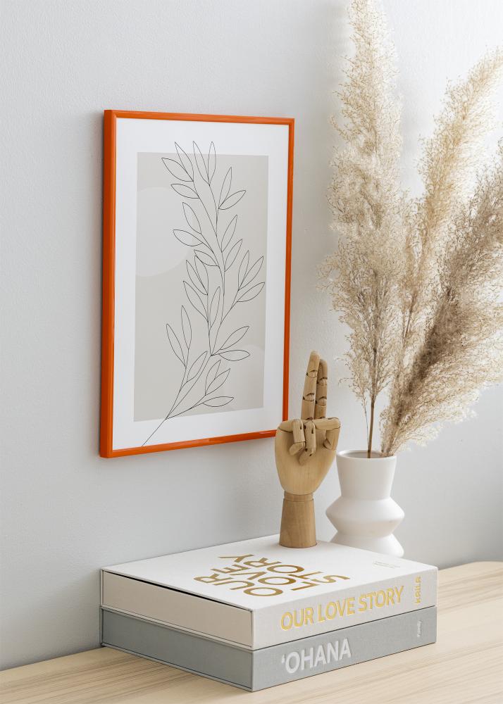 Cadre New Lifestyle Orange 30x40 cm - Passe-partout Blanc 21x30 cm