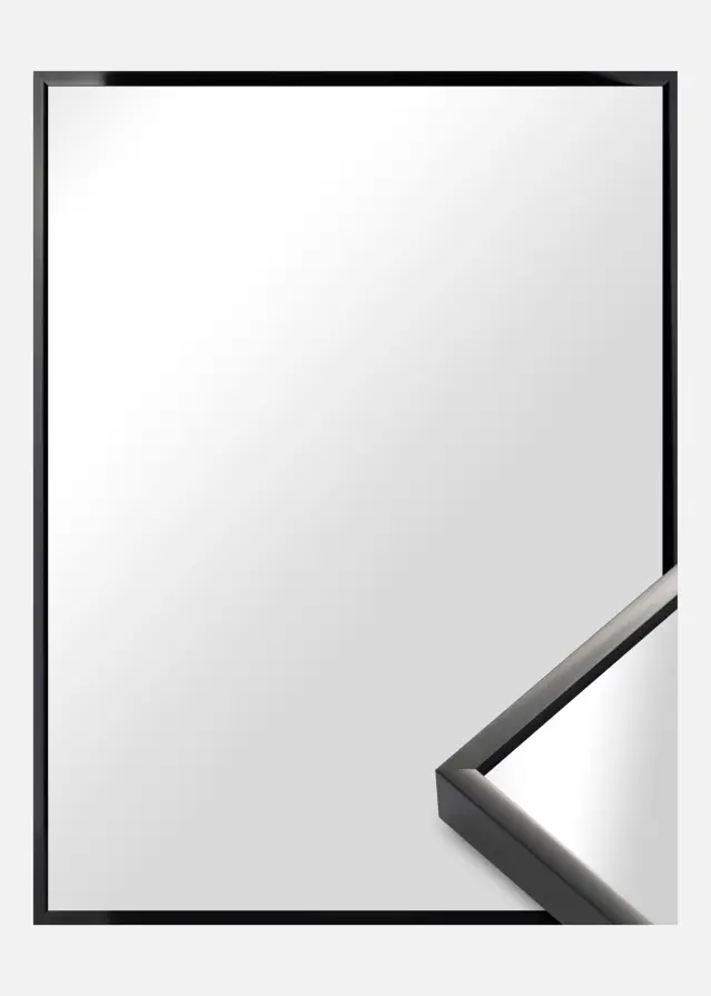 Miroir Nielsen Premium Alpha Brillant Noir - Propres mesures