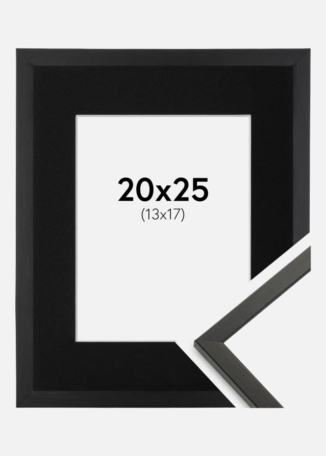 Cadre Galant Noir 20x25 cm - Passe-partout Noir 14x18 cm